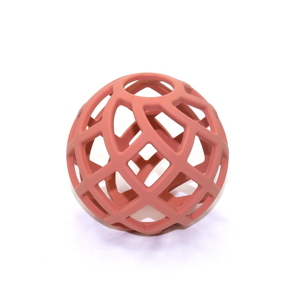OB Designs Eco-Friendly Teether Ball - Blush