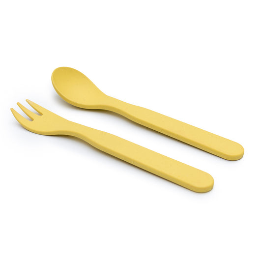 Bobo&Boo Plant Based Cutlery Set - Yellow