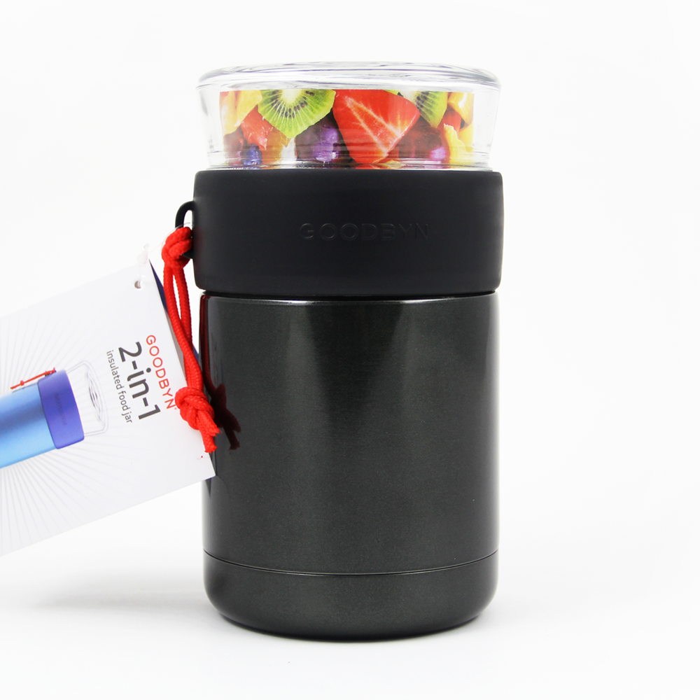 Goodbyn Duo Food Jar - Black