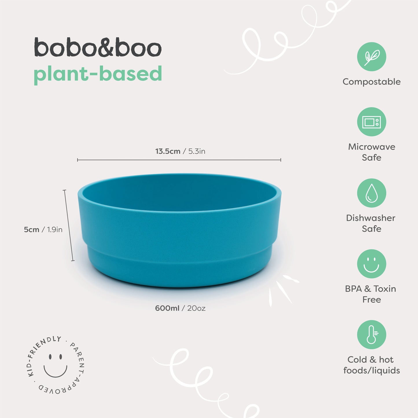 Bobo&Boo Plant Based Bowl Set - Lagoon