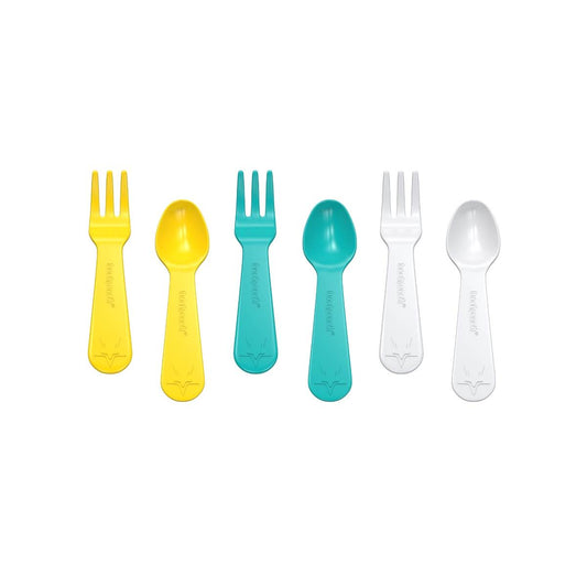 Lunch Punch Fork & Spoon Set - Yellow (Set of 3)