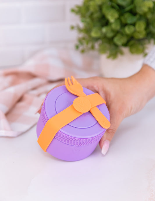 MontiiCo Silicone Cutlery Band - Tangerine