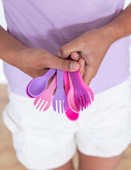 MontiiCo Out & About Cutlery Set - Blush