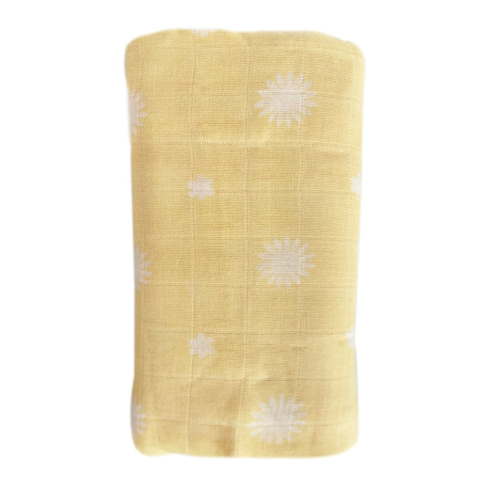 OB Designs Muslin - Lemon Daisy Print