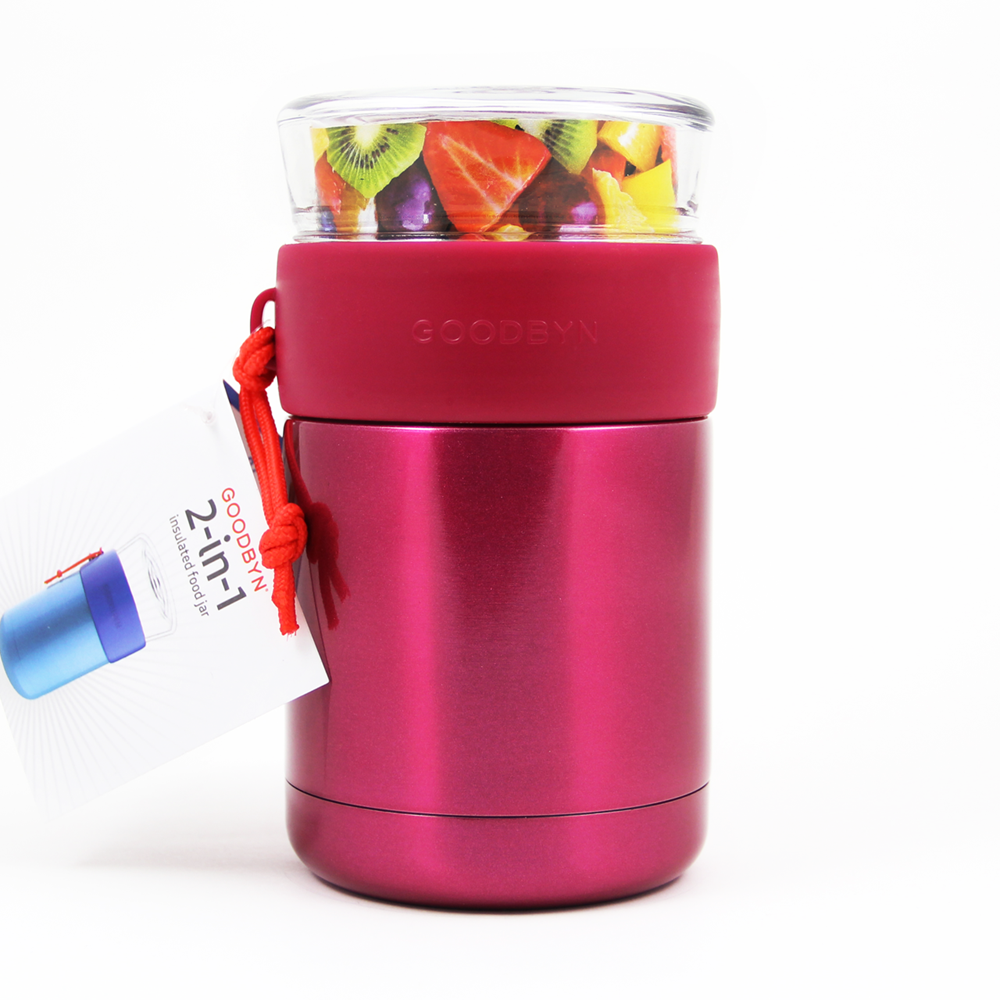 Goodbyn Duo Food Jar - Pink