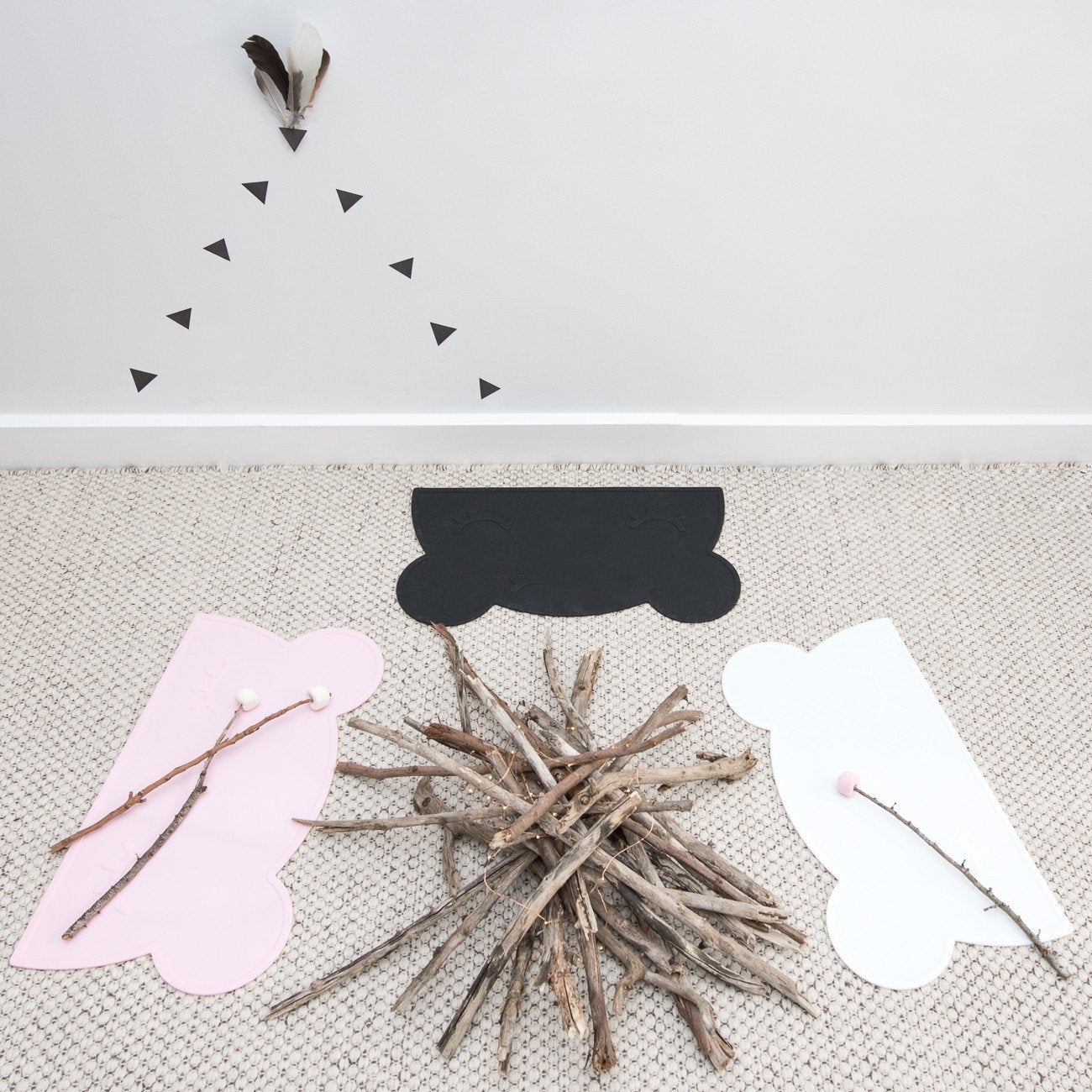 We Might Be Tiny - Bear Placie - Powder Pink