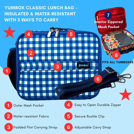 Yumbox Lunch Bag - Vichy Blue