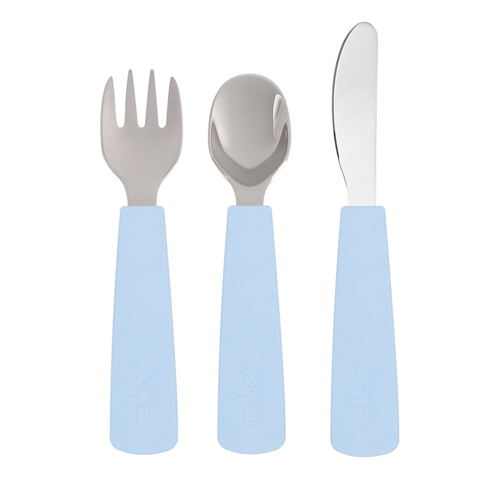 We Might Be Tiny - Toddler Feedie Cutlery Set - Powder Blue