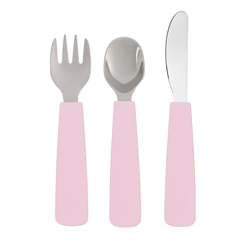 We Might Be Tiny - Toddler Feedie Cutlery Set - Powder Pink
