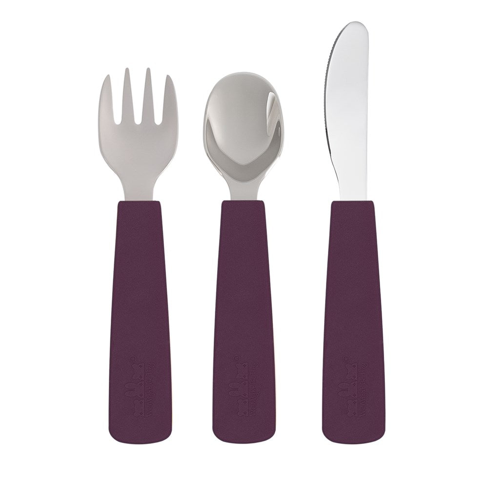 We Might Be Tiny - Toddler Feedie Cutlery Set - Plum