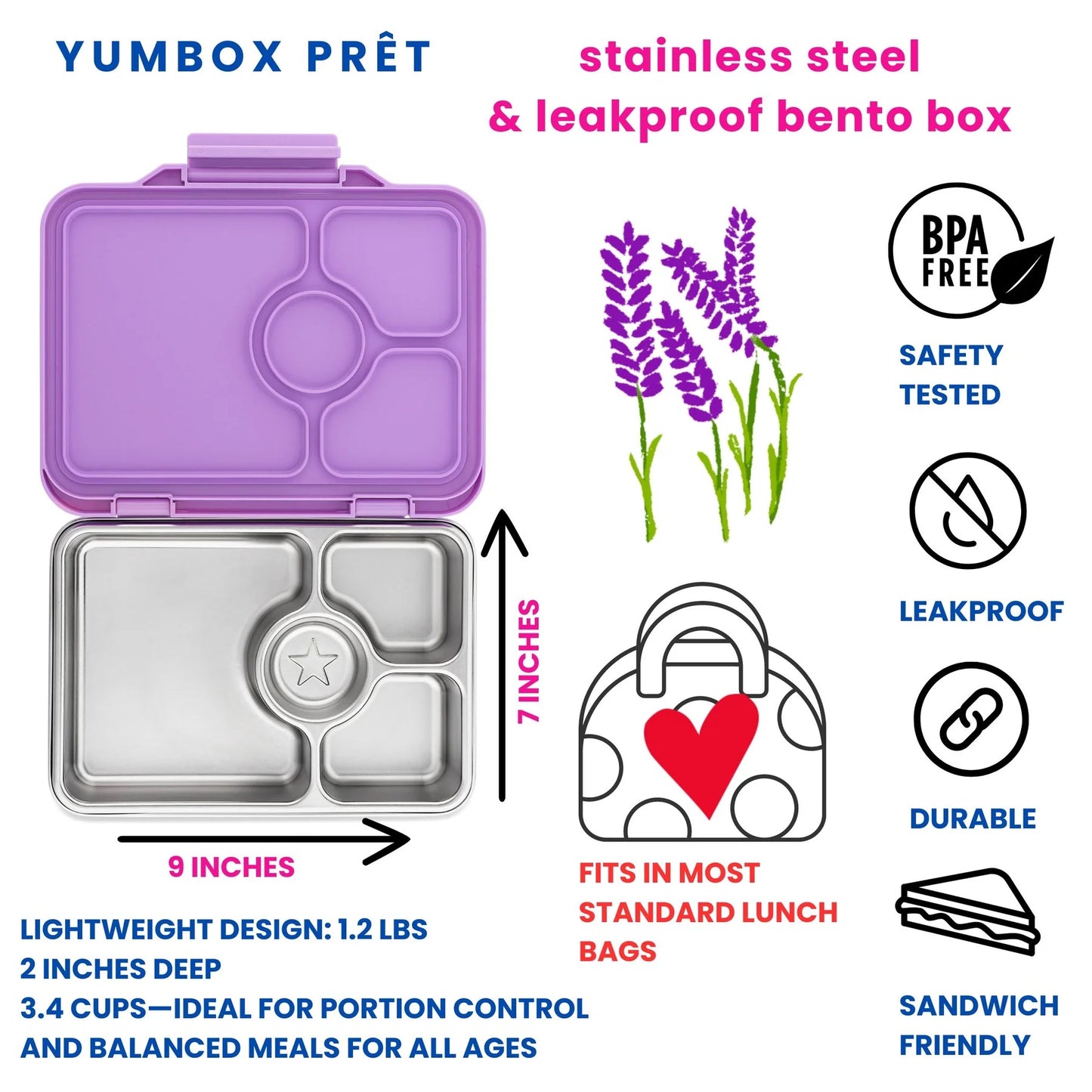 Yumbox Prêt - Lavende Purple