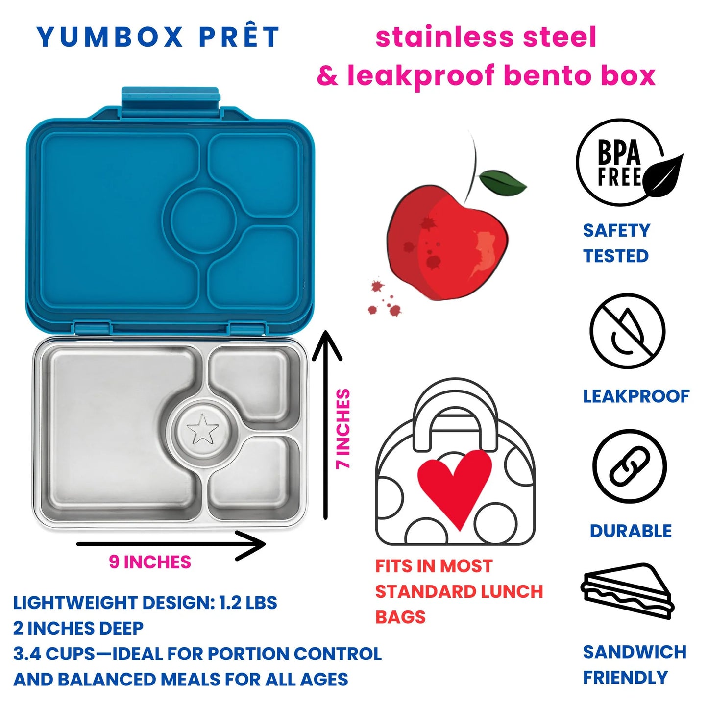 Yumbox Prêt - Normandy Blue