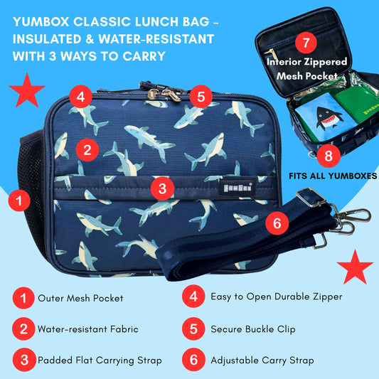Yumbox Lunch Bag - Shark