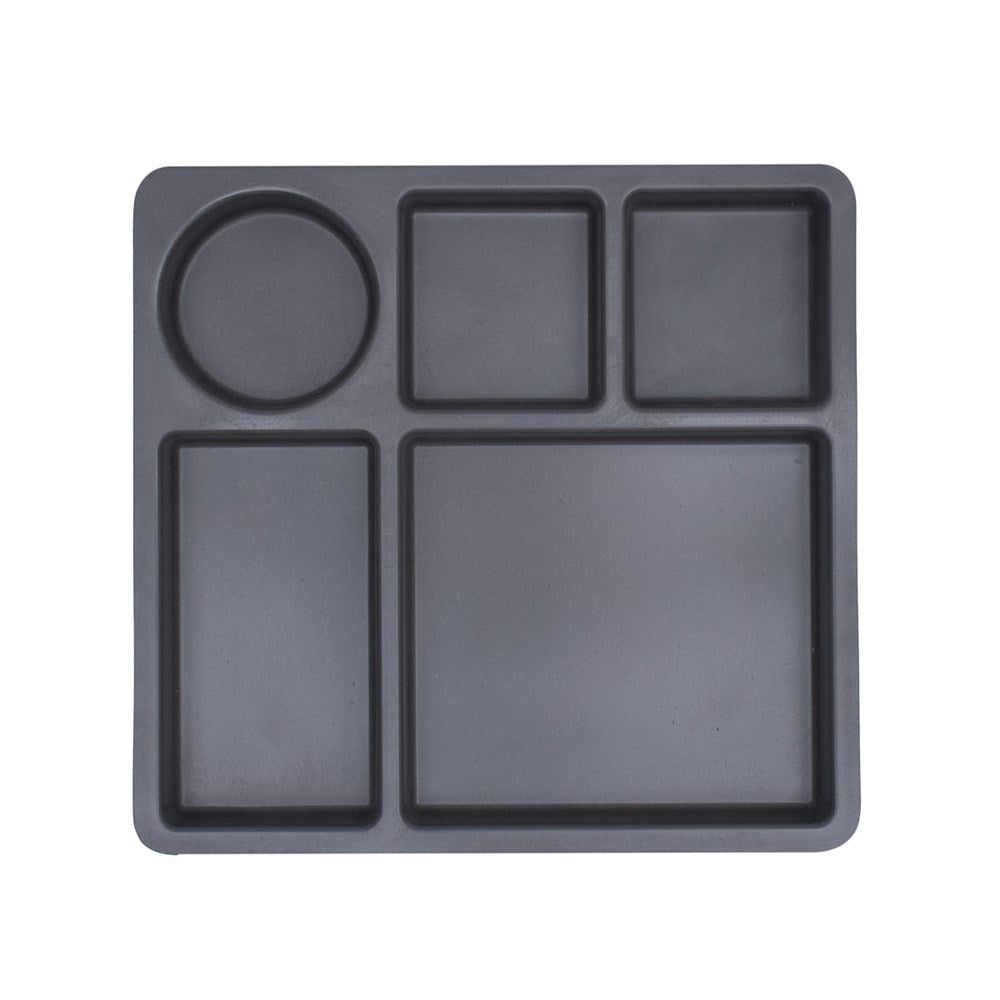 Bobo&Boo Divided Plate - Charcoal Grey