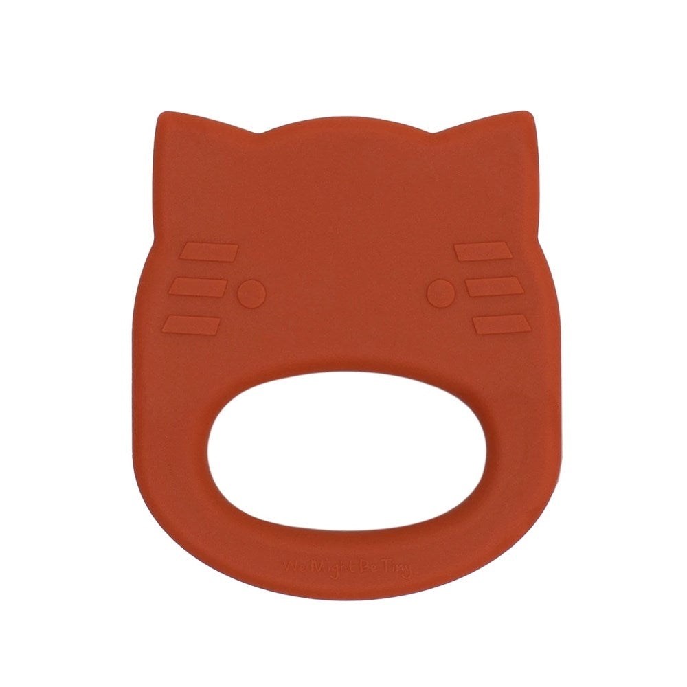 We Might Be Tiny - Cat Teether - Burnt Orange