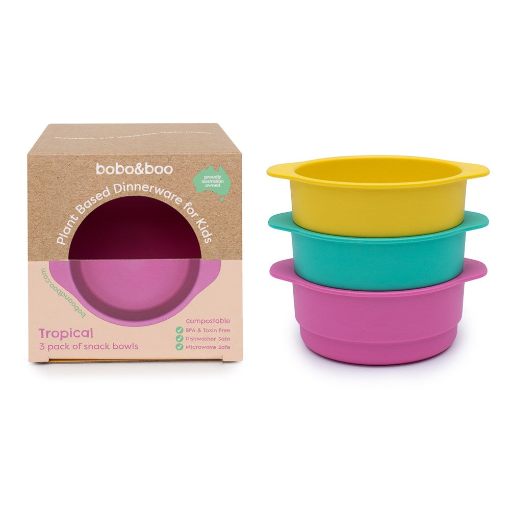 Bobo&Boo Plant Based Snack Bowl Set - Tropical