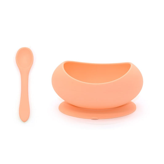 OB Designs Stage One Bowl & Spoon Set - Peach