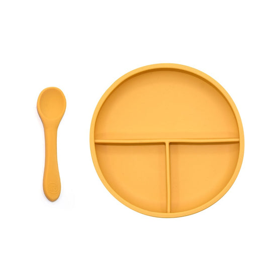 OB Designs Divider Plate & Spoon Set - Mango