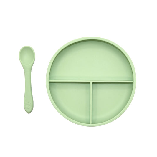 OB Designs Divider Plate & Spoon Set - Mint