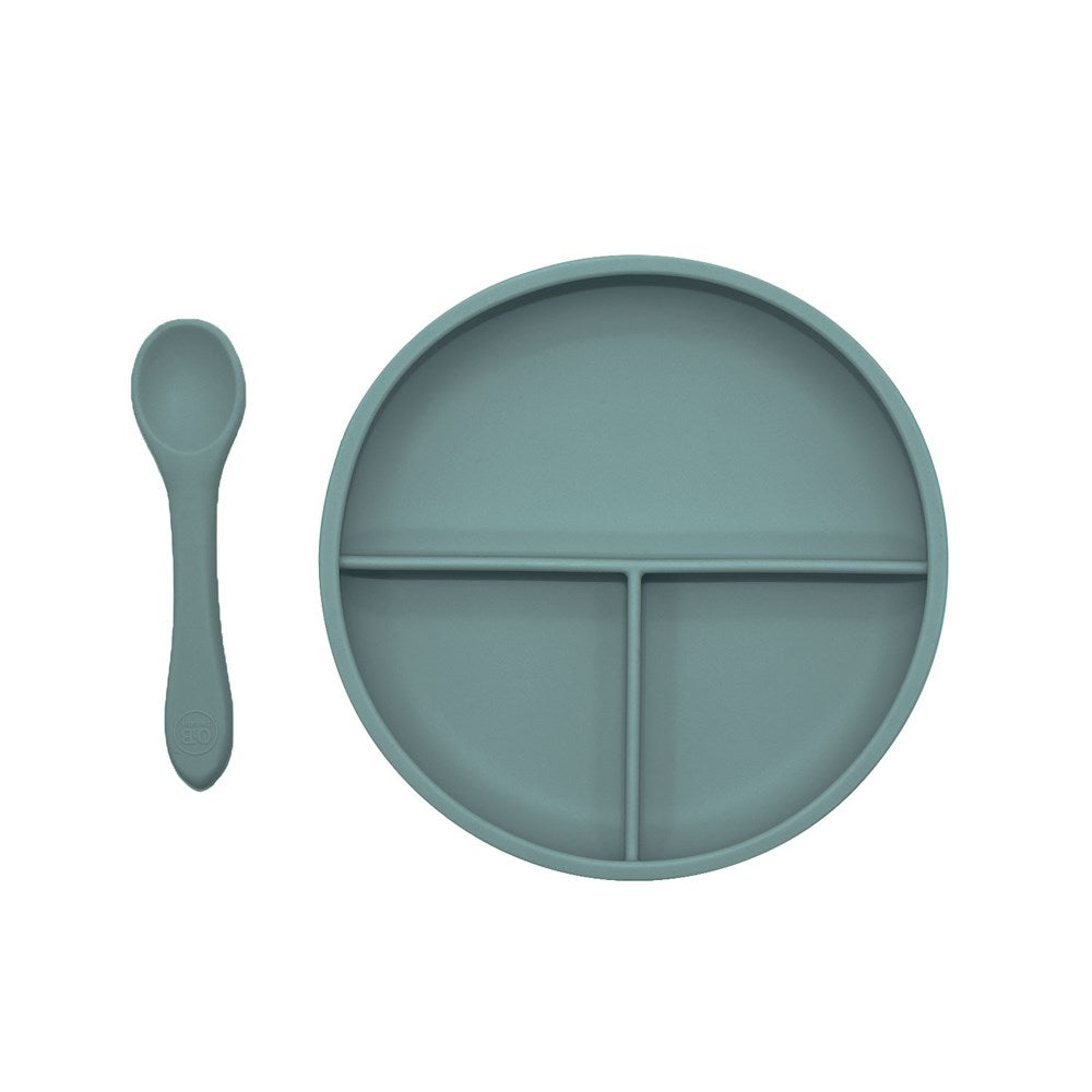 OB Designs Divider Plate & Spoon Set - Ocean