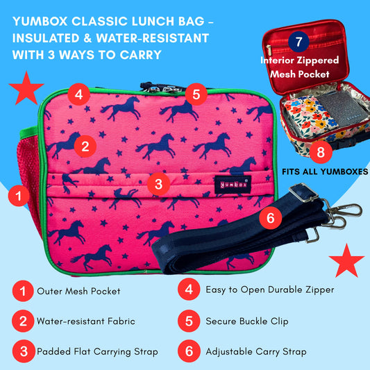Yumbox Lunch Bag - Horses