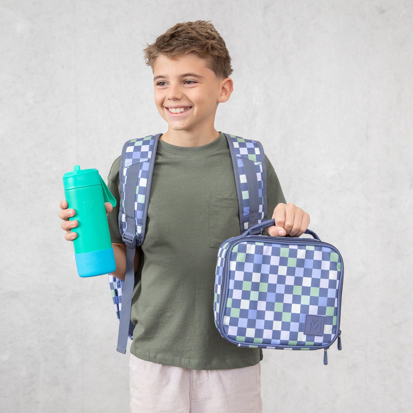 MontiiCo Insulated Lunch Bag (Medium) - Checkmate
