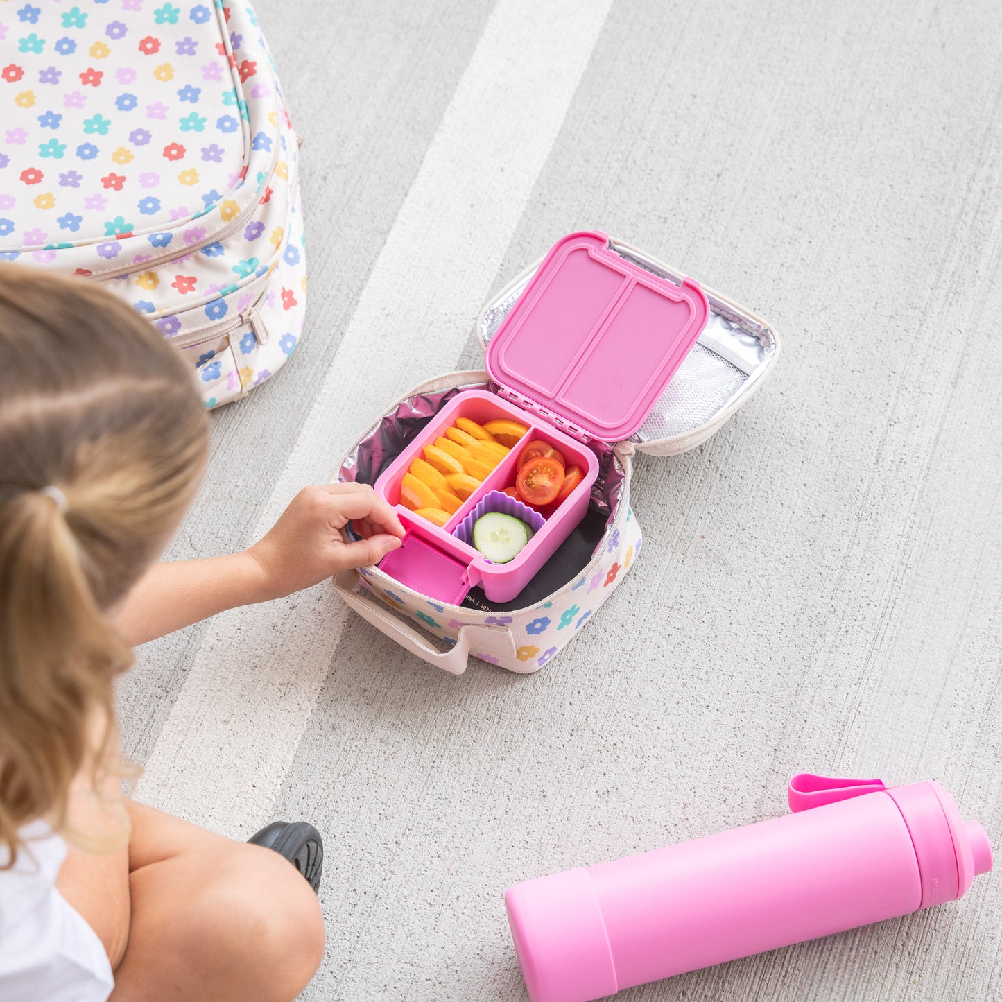MontiiCo Insulated Lunch Bag (Mini) - Daisy Dream