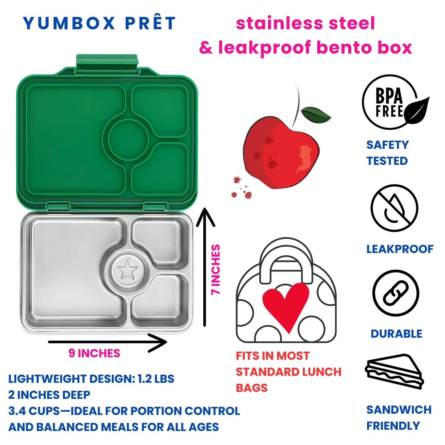Yumbox Prêt - Dublin Green