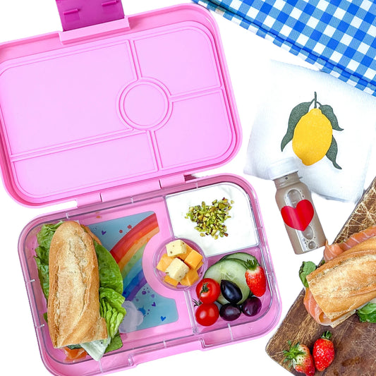 Yumbox Tapas 4C - Capri Pink (Rainbow Tray)