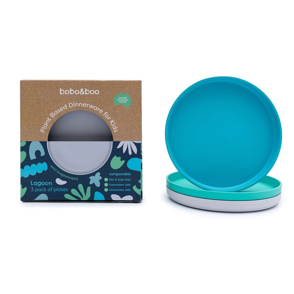 Bobo&Boo Plant Based Plate Set - Lagoon