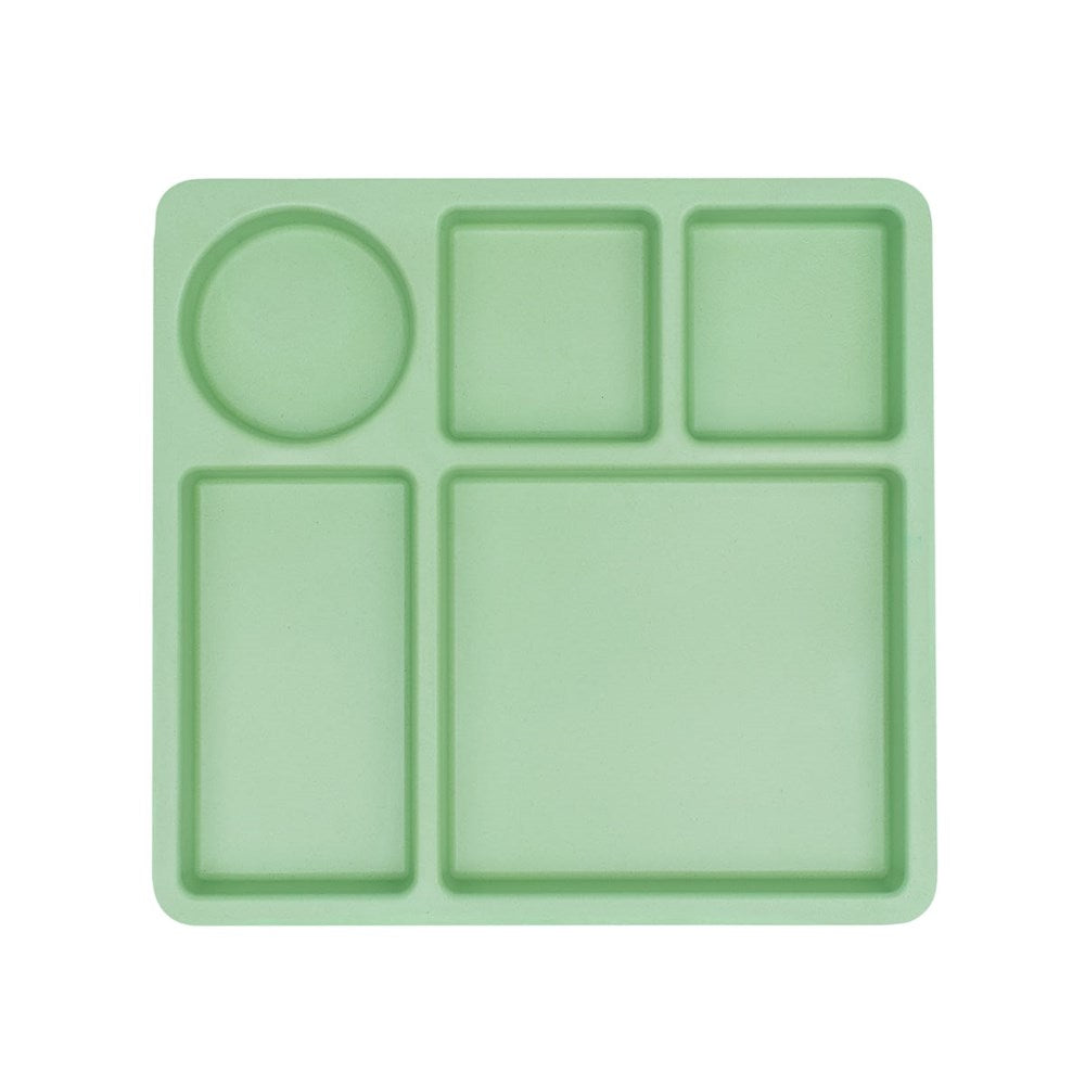 Bobo&Boo Divided Plate - Apple Green