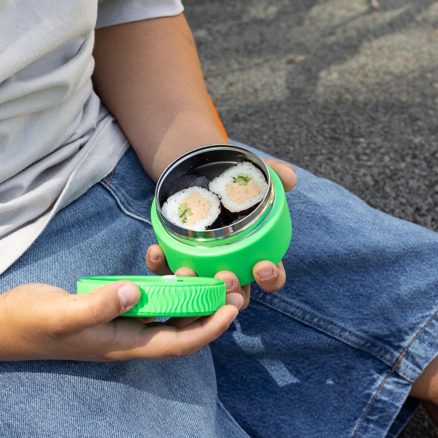 MontiiCo Mini Insulated Food Jar - Apple