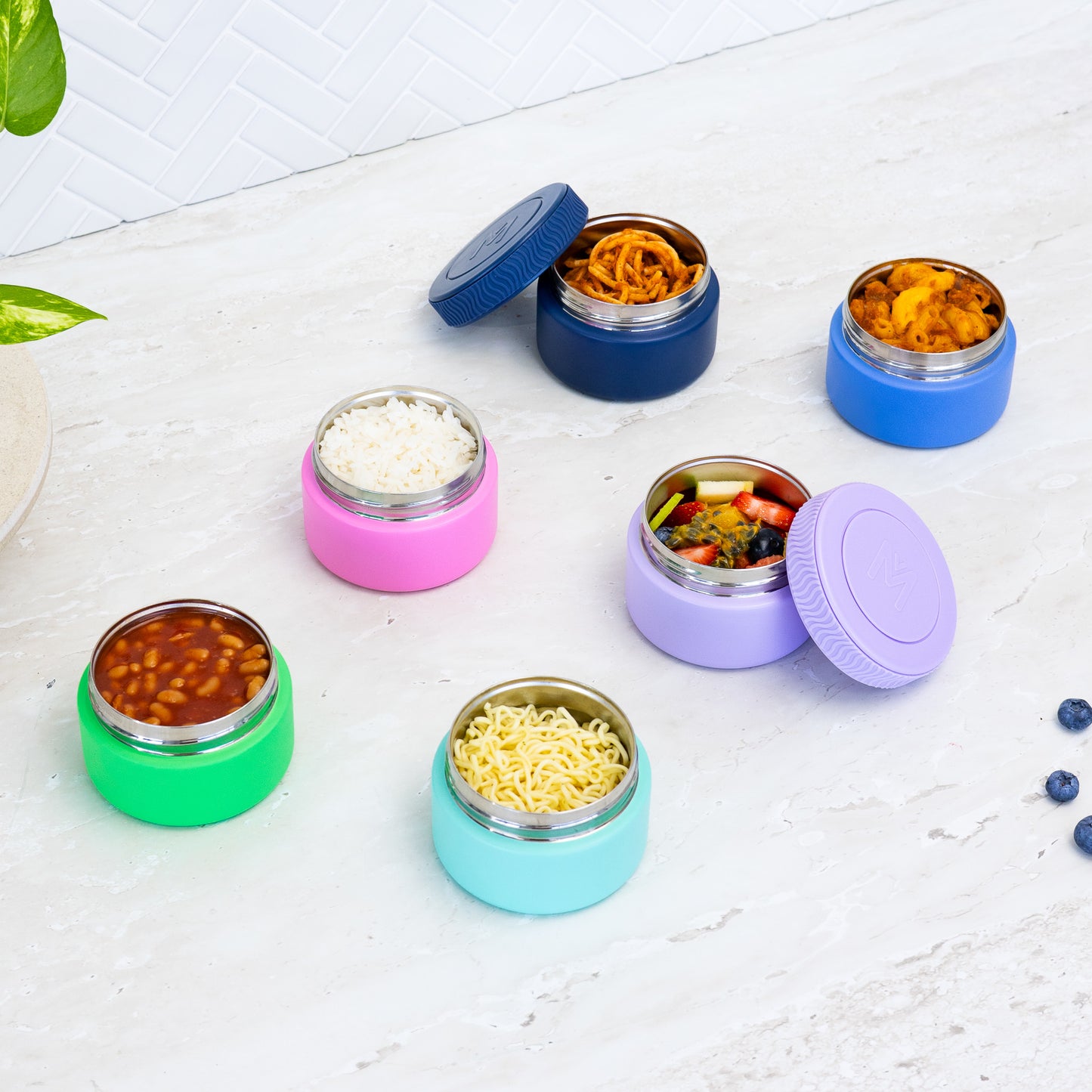 MontiiCo Mini Insulated Food Jar - Apple